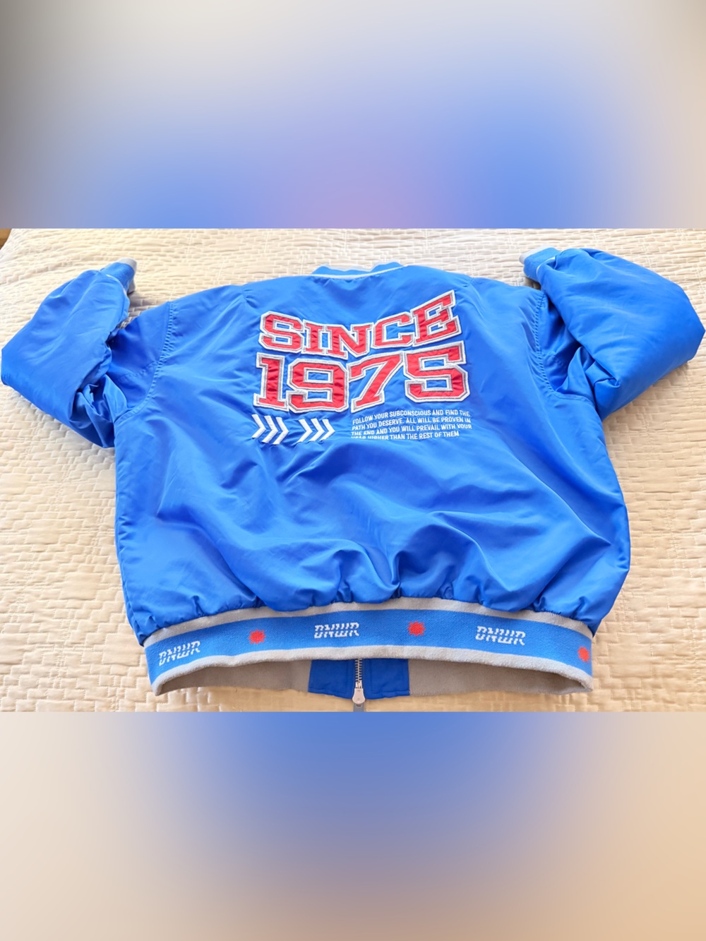 Zara DNWR Men's Embroidered Blue
Bomber Jacket Full Zip
Subconscious 1975 L